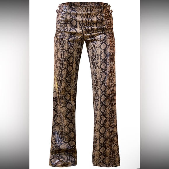 Faux Leather Snake Skin Pants - Picture 5 of 8